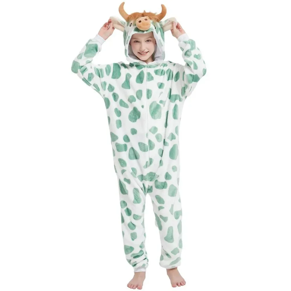 Highland Cow Onesie or Costume - 6-7 yrs - Animal One Piece Pajamas